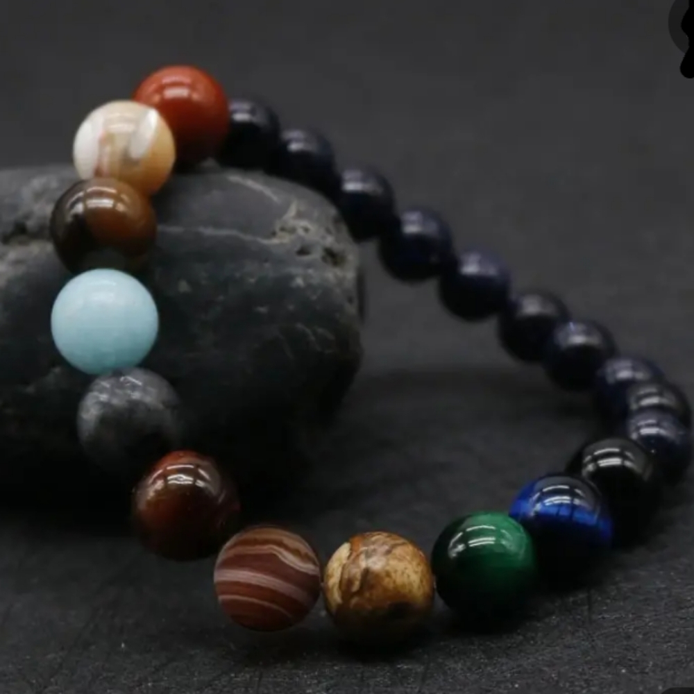 Eight Planet Beaded Bracelet